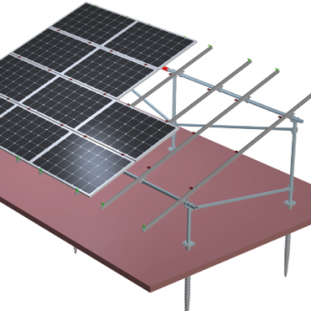 производител на стоманена алуминиева хибридна соларна система за монтаж