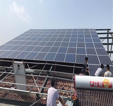  Дзянсу Suqian 50KW фотоволтаична електроцентрала на покрива