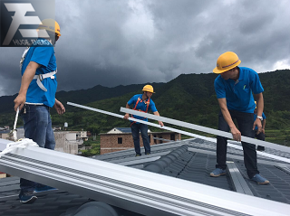 соларна система за монтиране на керемиден покрив